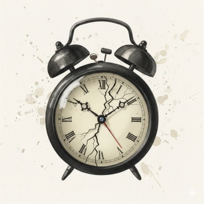 black alarm clock