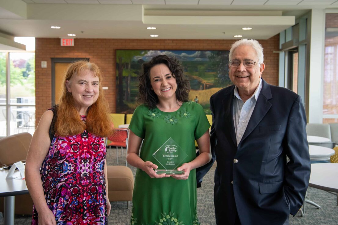 Drs. Mehta posing with Brook Scalzo